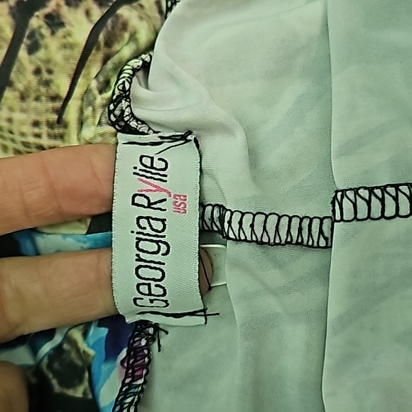 Gaucho pants silky with flowers - Picture 5 of 5